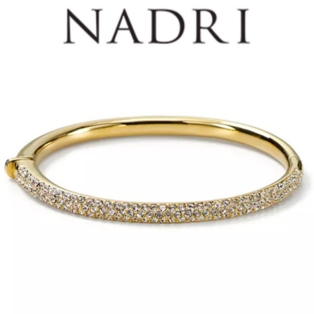 Nadri Triple-Row Bangles Gold Bracelet NWT